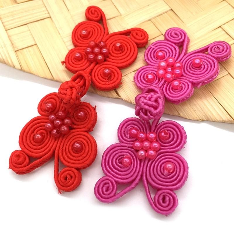 Butterfly Chinese Traditional Button Sewing Crafted Frog Buttons Sew On for DIY Handcraft Cheongsam Embellishment