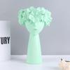 Nordic Style Home Decoration Girl Vase Decoration Cute Human Head Decoration Resin Crafts Living Room Flower Arrangement