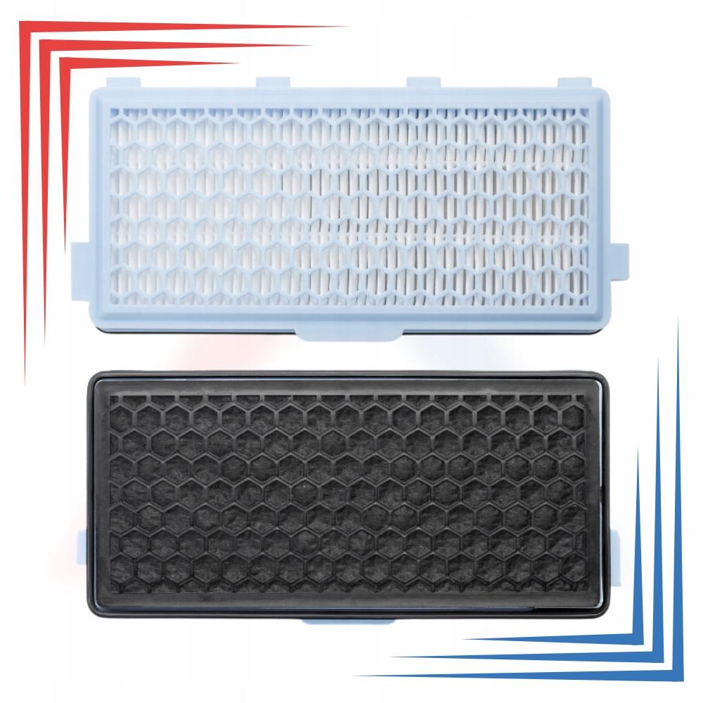 Filtro HEPA al Carbone per Miele Compact C1 C2 Complete C2 C3 Set da 2 Pezzi