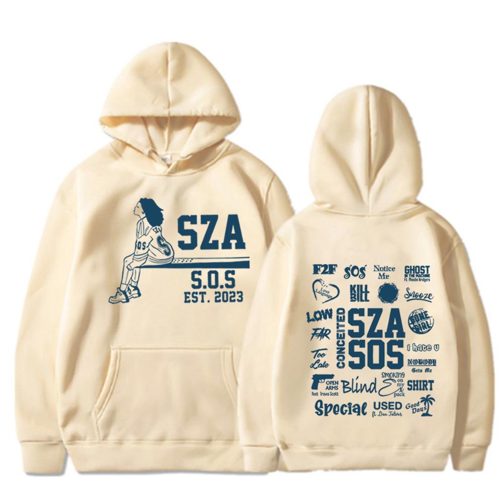 2025 Singer SZA Music Album SOS Good Days Printed Women Unisex Hoodies