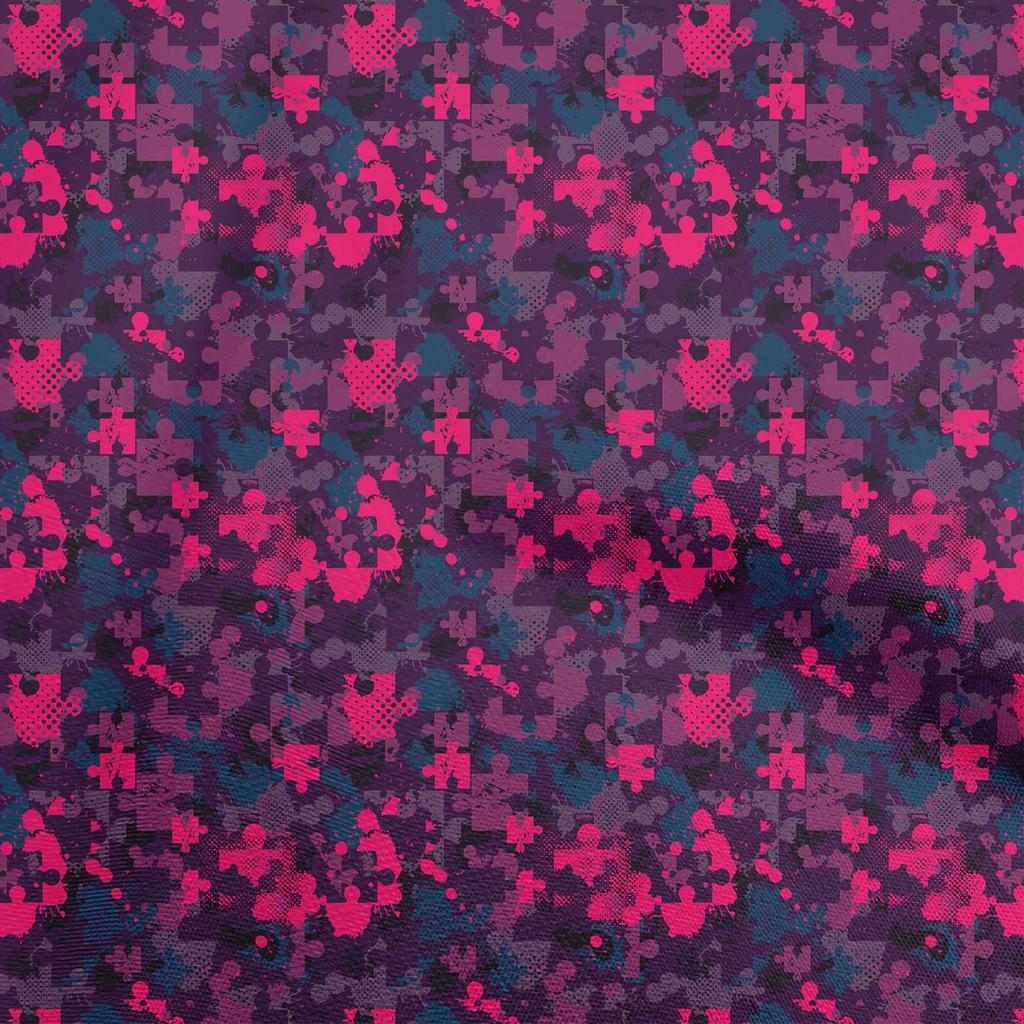 oneOone Cotton Flex Brown Fabric Abstracts Dress Material Fabric Print Fabric By The Yard 40 Inch