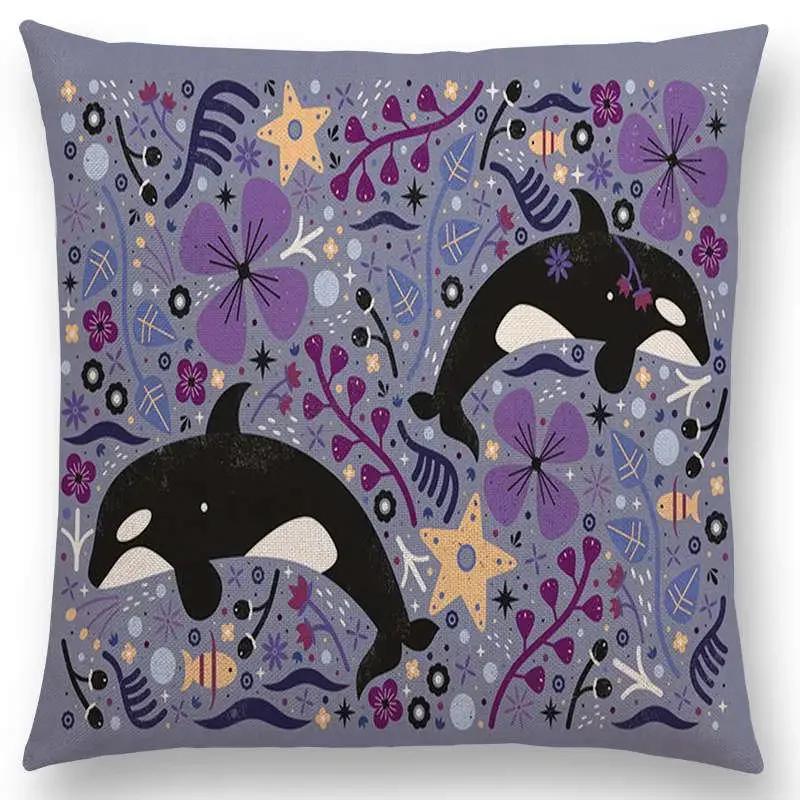 Neueste Niedliche Cartoon-TiereKissenbezug Fuchs Flamingo Katze Schwan Vogel Narwal Kissenbezug Design Verfügbar