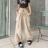 Winter Solid Casual Baggy Cargo Pants Women Harajuku Oversize Y2k Wide Pants Female Korean Fashion Sports Retro Trousers 2026