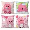 Custom Zanmang L-Loopy Throw Pillow Case Anti-dustmite Pillowcase Invisible Zipper Silky Short Plush Sofa Cushion Cover
