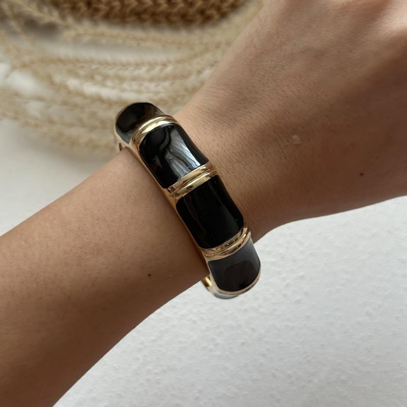 Boho Coffee Irregular Acrylic Resin Chunky Cuff Bangles for Women On Hand Goth Geometric Metal Wide Bracelet Couple Jewelry Gift