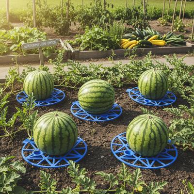 5Pcs Watermelon Stand Fruit Stand Support Basket Frame Vegetables Plant Tray Rack Melon Squash Pumpkin Protective Holder