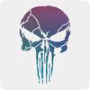 Plastic Reusable Drawing Painting Stencils Templates for Painting On Scrapbook Paper Wall Fabric Floor Furniture Wood Square Skull Pattern 300x300mm