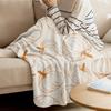 Autumn Line Pumpkin Texture Throws Blankets for Sofa Bed Winter Soft Plush Warm Sofa Throw Blanket Holiday Gifts