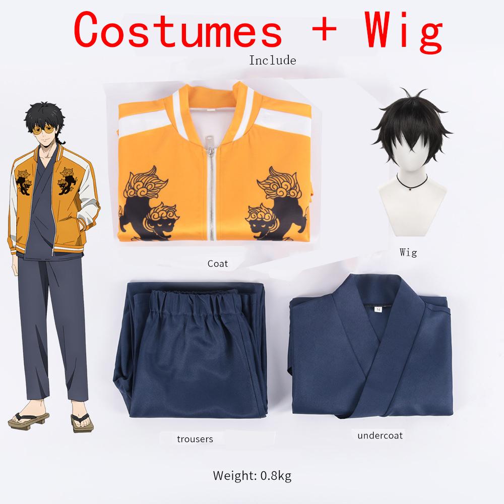 Cosplay Jo Togame Anime Wind Breaker Cosplay Costume Wig Shishitoren School Uniform Choji Tomiyama Halloween Party Suit Glasses