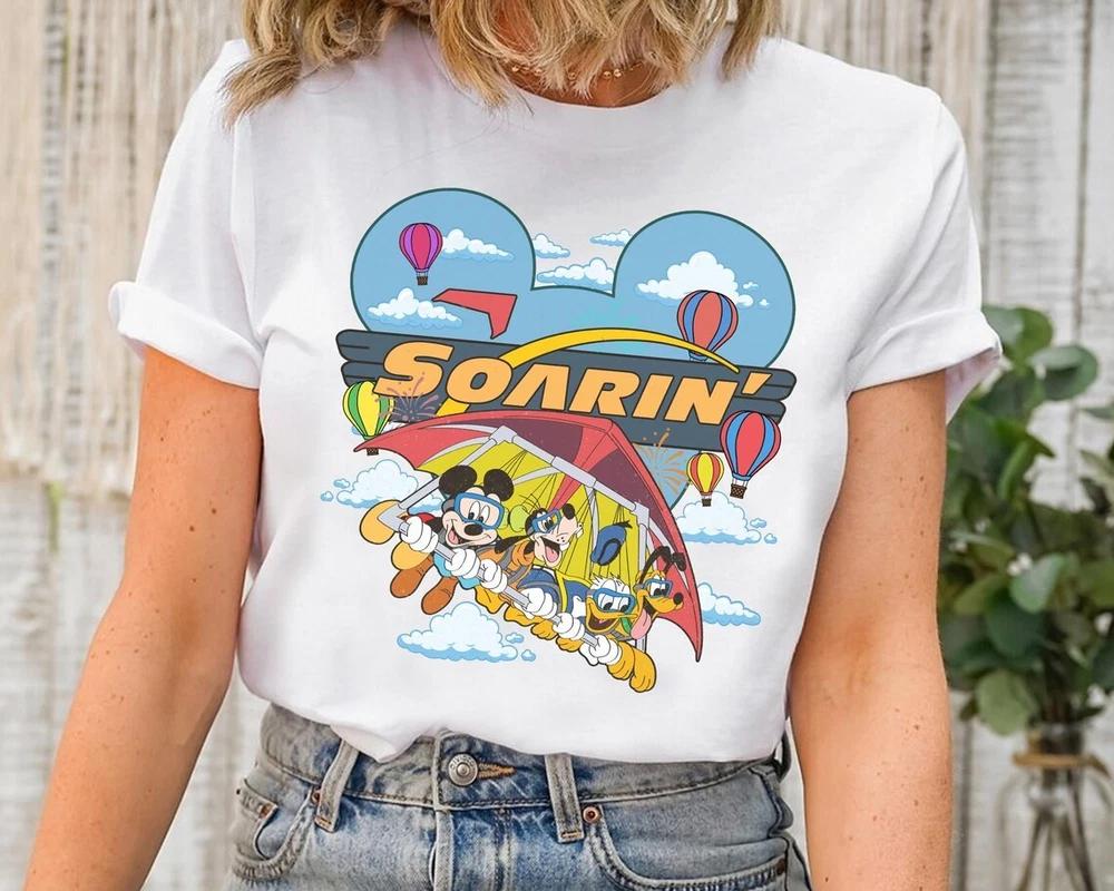 TShirt Mickey Soarin Around The World Mickey Friends Unisex 4 S