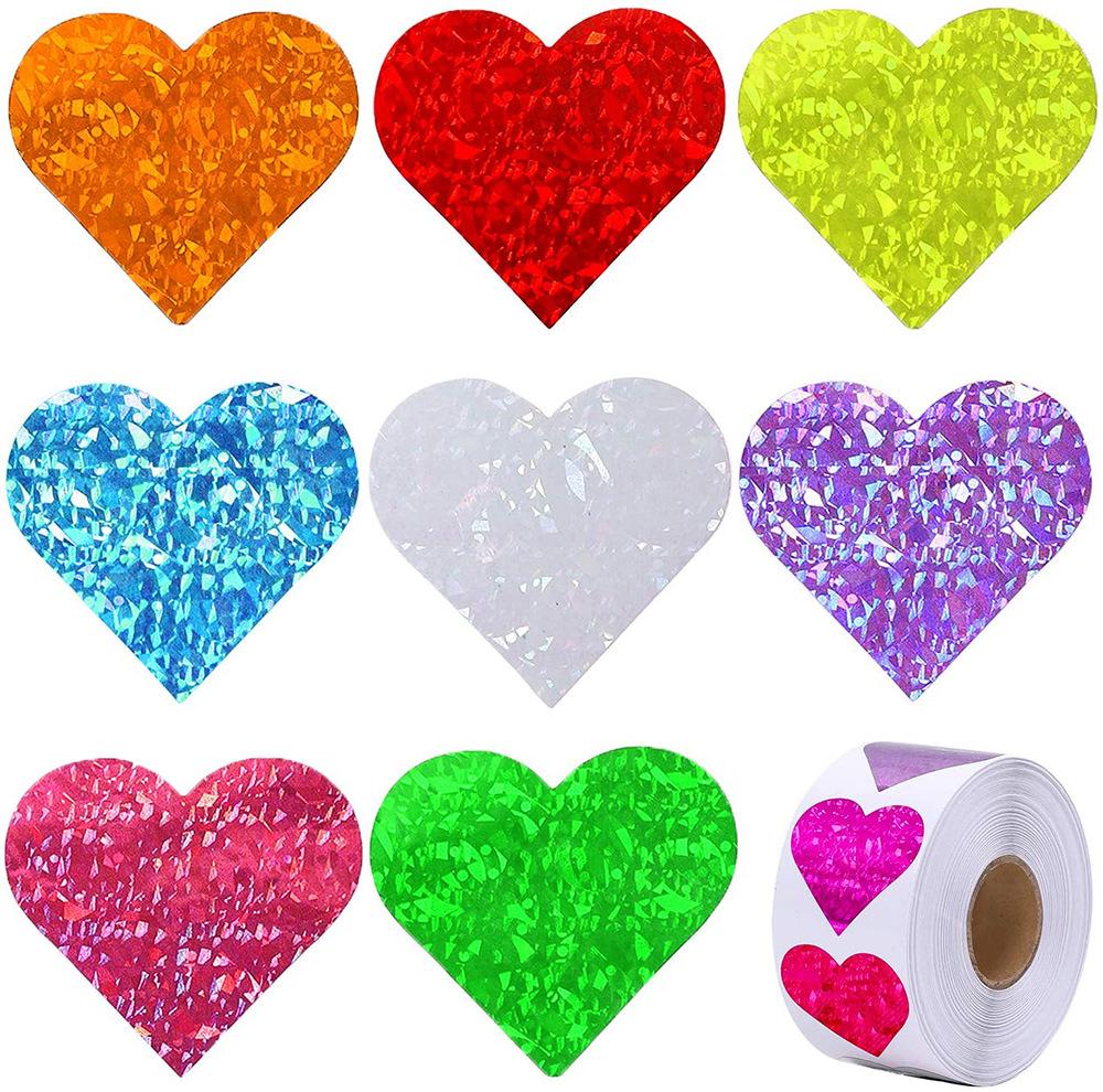 100-500Pcs High-Quality Valentine S High-Quality Day High-Quality Stickers High-Quality Heart High-Quality Thank High-Quality You High-Quality