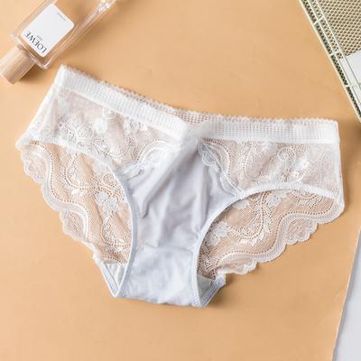 Traceless  Breathable Underwear for Women's Sexy Lace Lace Waist Briefs Cute Girl Style Underwear