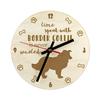 Border Collie - Clock with Dog, Wooden Clock with Engraving, Personalised Clock by