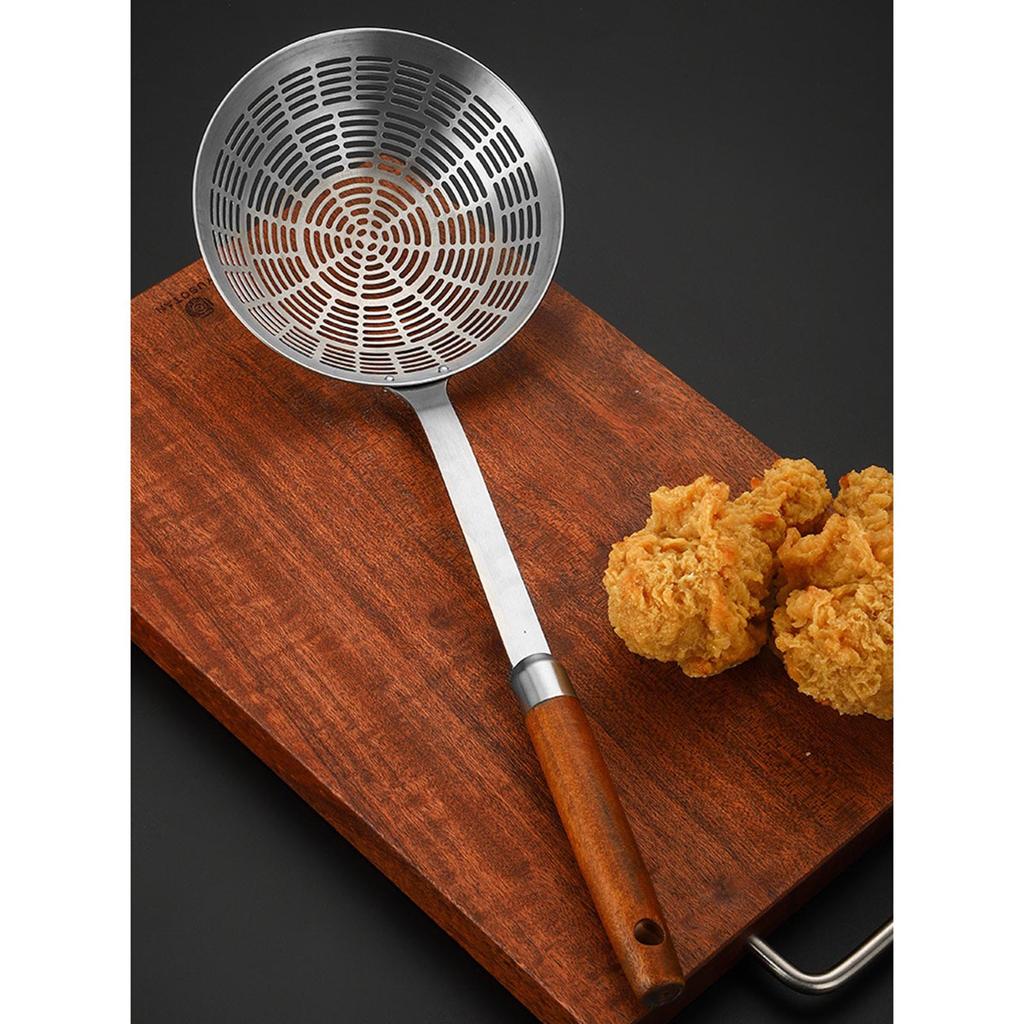 Convenient Slotted Spoon Comfortable Grip Handle Skimmer for Straining and Frying Skimmer Ladles Kitchen Utensils
