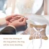 Anneaux de mariage en dentelle romantique Coussin pour anneaux Rustique Toile de jute Coussin pour anneaux Anneaux de plage Porteur Nœud Papillon Anneaux perles Coussin Femmes