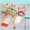 Wooden Mini Golf Toy Set With Balance Game For Kids Indoor Outdoor Play