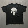 Vintage Punisher Shirt XL Black 2004 Marvel Comics THQ Promo Skull