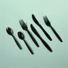 200pcs BPA Free Black Plastic Cutlery Set, Disposable Plastic Tableware Western Fork, Steak Fork for Party and Daily Use