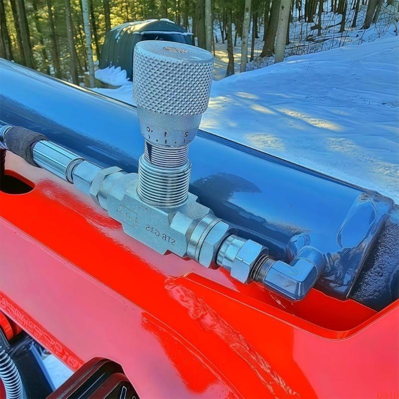 Q84D Two Way Throttle Valves 3/8Inch Bidirectional Hydraulic Restrictor Valves For Fluid Gas Oil Systems Easy to Install