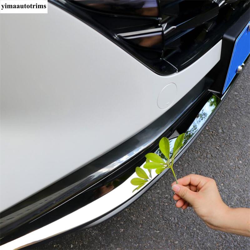 Car Front Lower Bottom Bumper Molding Strips Cover Trim Stainless Steel Accessories Exterior For Hyundai Tucson NX4  -