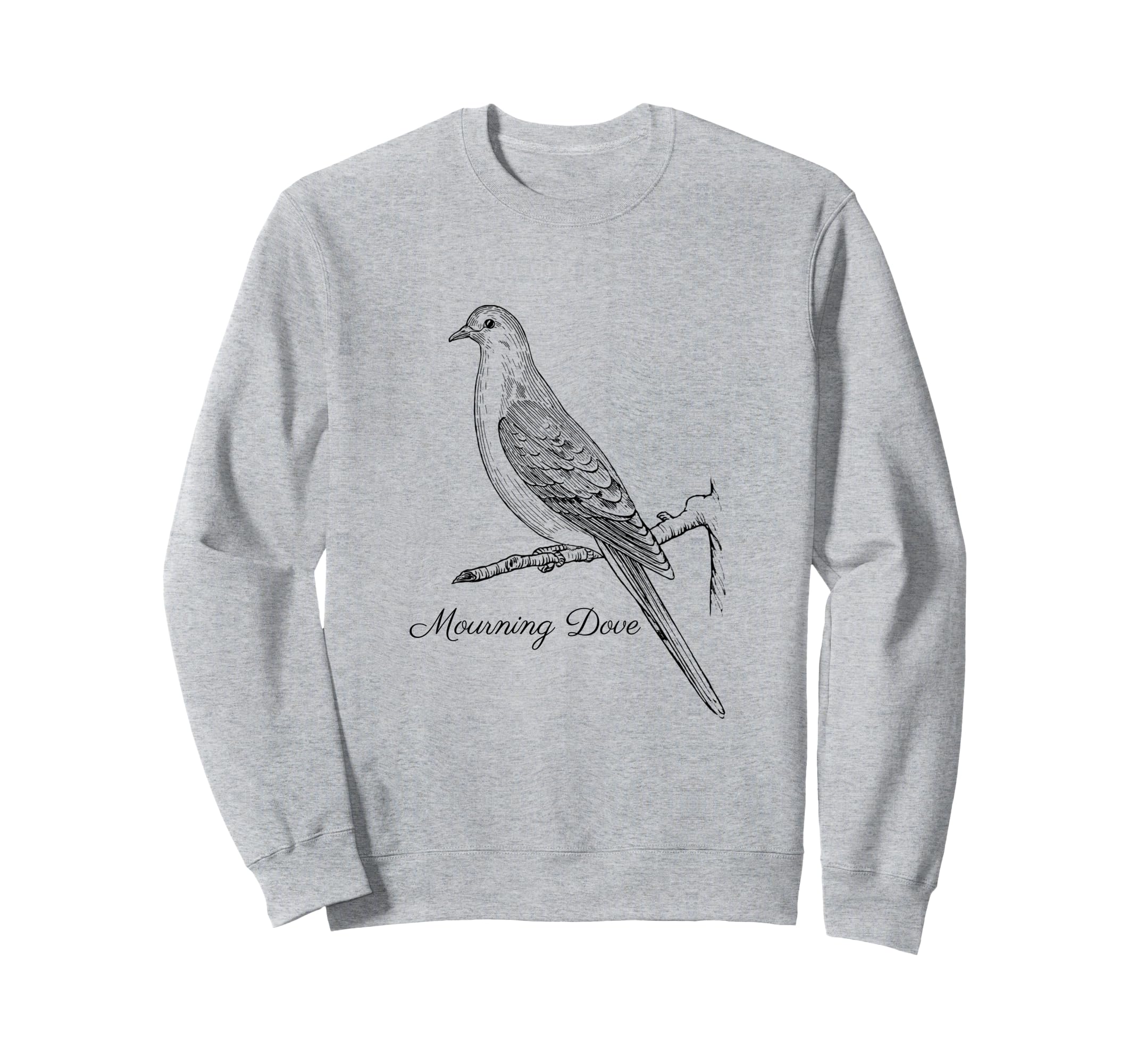 

Mourning Dove T-Shirt Bird Ornithology T-Shirt Black Line Sweatshirt