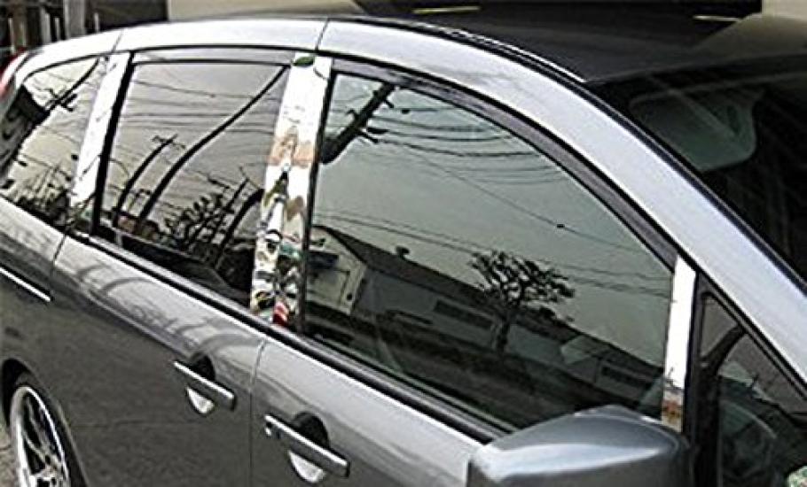 BRIGHTZ Finish Stainless Steel Pillar Panels for Presage U31 with Visor Fits NU 31 Ultra-Mirror (10-Piece Set) (PIL-SIL-324) - PU31, TU31, PNU31,