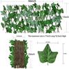 Ivy Vine Wooden Fence Panel - Artificial Plant Courtyard Screening Decoration