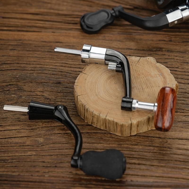 Power Handle Fishing Rod Reel Crank Rocker Arm Replacement Handle Grips Fishing Reel Crank Rotary Knob Handle