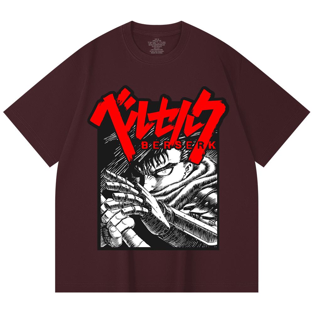 

230 Gsm 100% Cotton Berserk V13 Print Unisex Heavy Cotton T Shirt 2XL