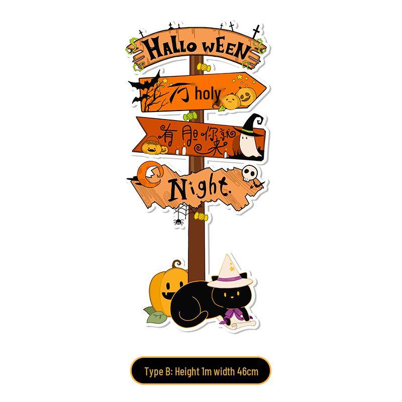 Halloween Pumpkin Figurines: Scene & Venue Atmosphere Props for Shops, Bars, & Entrances