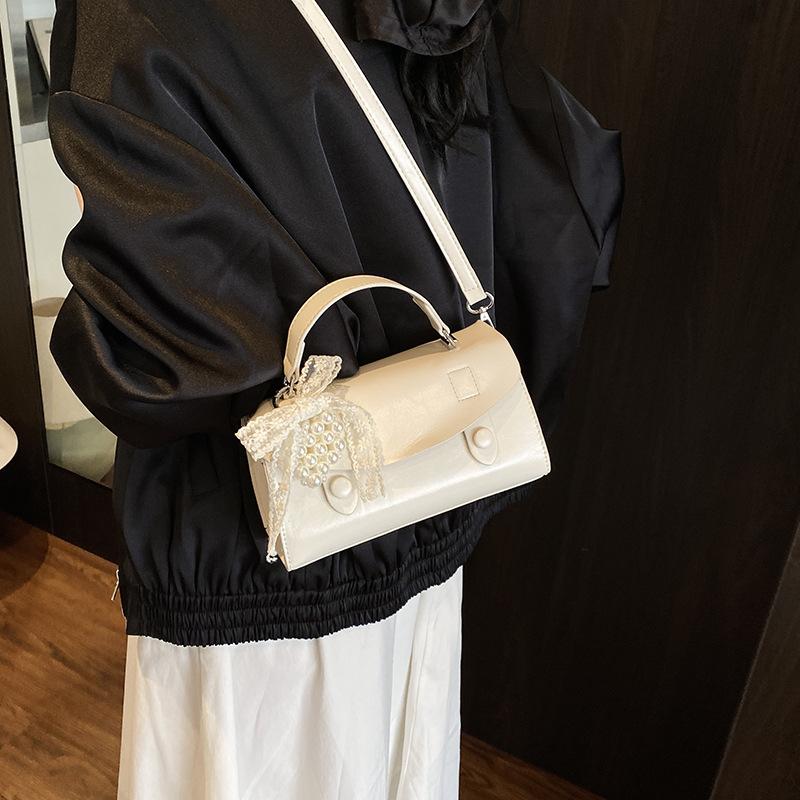 Commuter Portable Small Square Bag Women's New Solid Color Fashion Casual Versatile Shoulder Messenger Bag