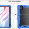 PC-Silicone Heavy Duty Case For Xiaomi Poco Pad X1 8 7 6 Pro 2025 2024 11.2" 2023 11.0" Kickstand Rugged Cover 3-Layers Protect