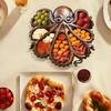 Octopus Charcuterie Board,Serving Tray Platter with Tentacle Design for Cheese Fruit Bread,Food Dish Serving Dishes,House Warming Gifts,7 Compartments