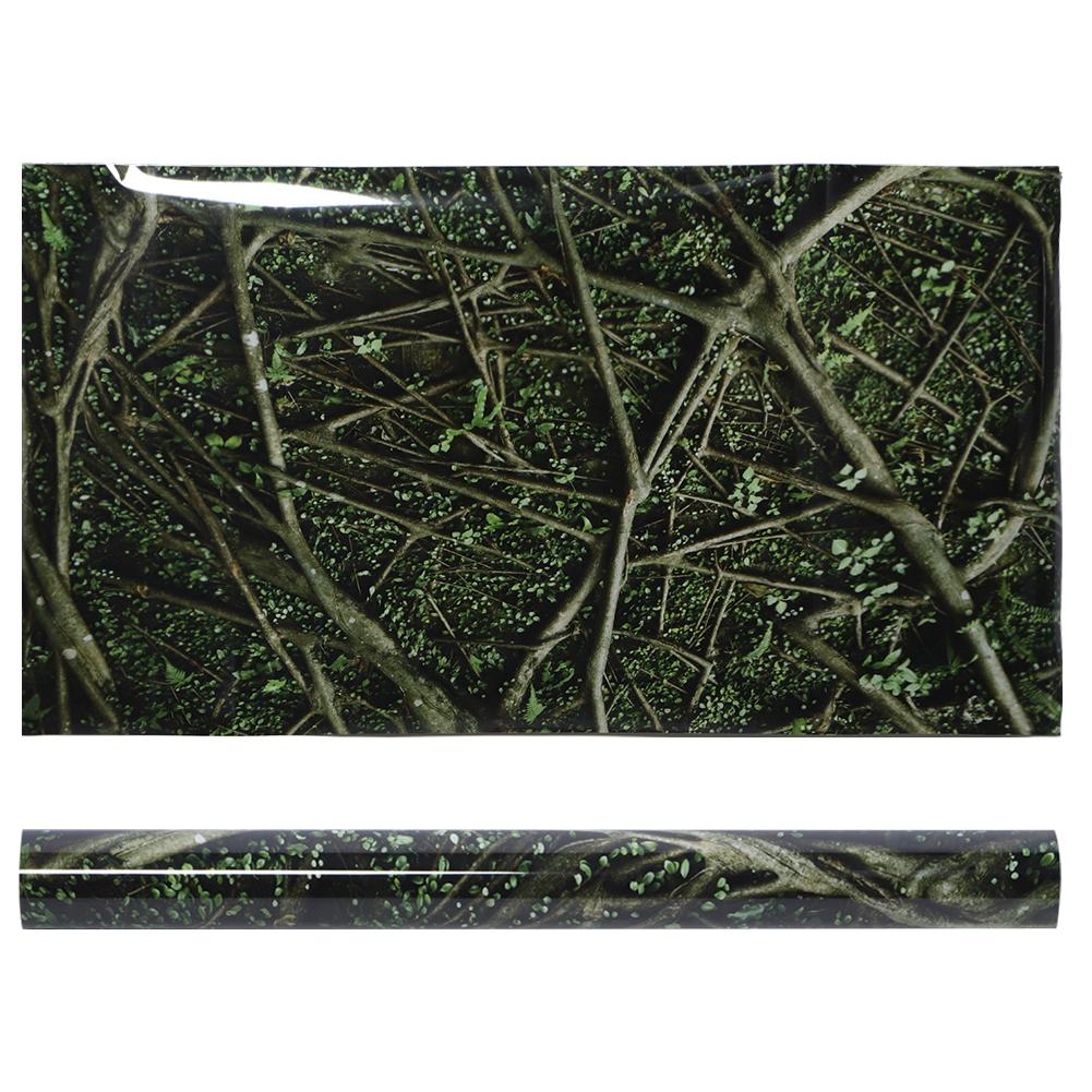 PVC Adhesive Trees Jungle Pattern Aquarium Background Poster Sticker Reptile   Decoration