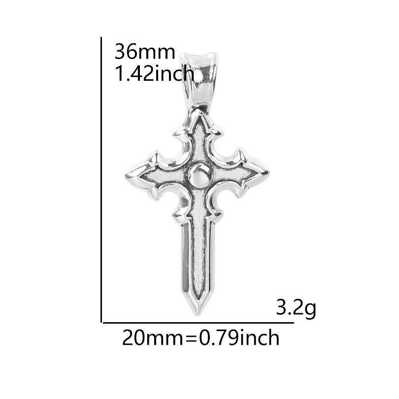 6pcs Religious Metal Retro Silver Color Cross Pendant Charms For Jewelry Making Bulk Christ Jesus Pendants DIY Necklace Earrings