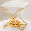 Unique X Shape Ceramic Oil Burners Oil Diffuser Candle Holder for Enhancing Home Ambiances Contemporary Homes Decors