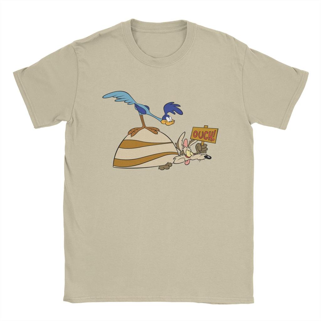 Wile e Coyote T Shirt Men Cotton Novelty T-Shirts Round Neck Tees Short Sleeve Tops Big Size