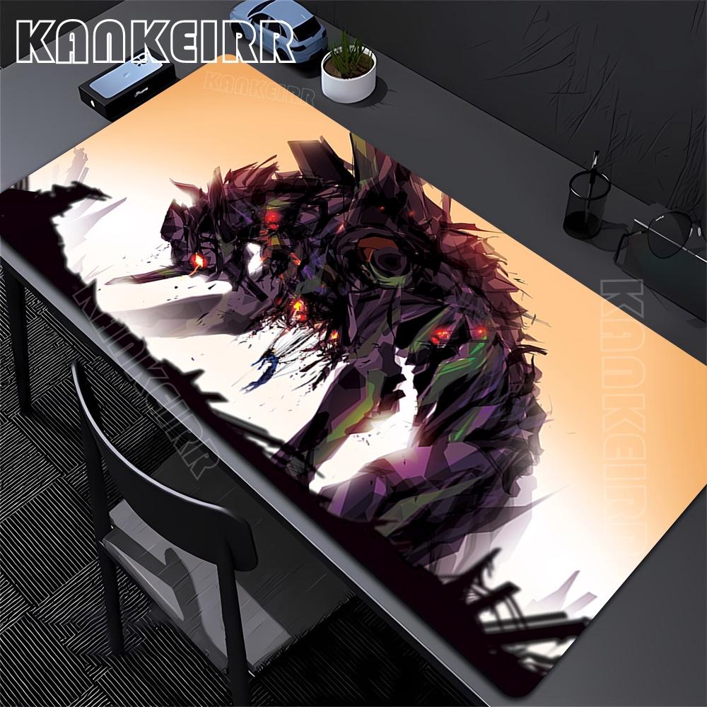 Mousepad XXL Large Evangelions Mouse Pads Pc Accessories Gaming Mouse Mat Office Computer Keyboard Desk Mat Anti-slip Big Carpet