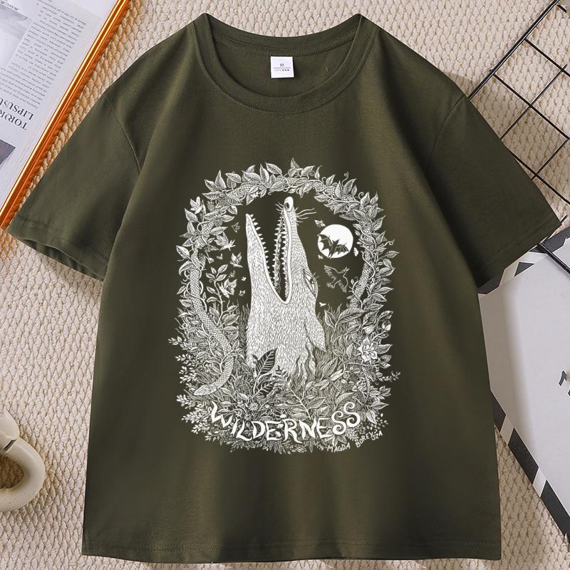 Animal Creature Tshirt Nature Lover Cotton Short Sleeve Round Neck Tshirt Unisex Women Casual Round Neck Tee Shirt Designer