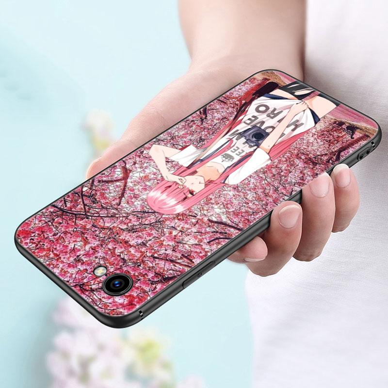 Zero Two Darling In the FranXX Anime Case For Apple iPhone 14 13 12 Mini 11 Pro Max 7 8 XR X XS 7 8 Plus SE 2020 2022 Cover