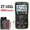 ZOYI ZT102L Digital Multimeter 6000 Counts Auto Range Backlight AC/DC Ammeter Volt Ohm Tester Portable Meter Multimeter