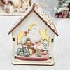 Nordic Style Light-Up Wooden Christmas Tabletop House Ornaments