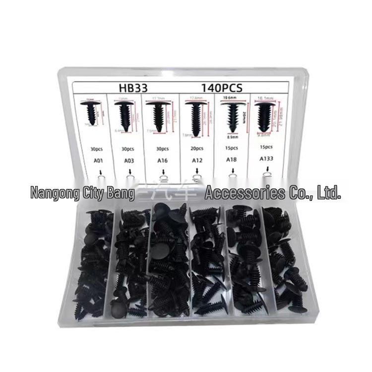 140PCS Snap Fasteners for Car Bumper, Door Trim, and Interior Panels