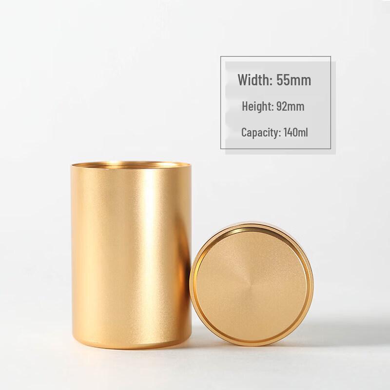 Mini Portable Aluminum Alloy Tea Caddy