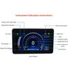 New Motorcycle With A Full-color Large LCD Dashboard Adjustable Speed And RPM for 2-4 Cylinders With Water Temperature Display