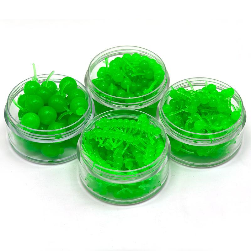

Soft Bait Lure with Tail String Beads, High Buoyancy, Dynamic Spore, 4/6/10mm Fishing Lure Bottled 6mm (10 strings/bottle)
