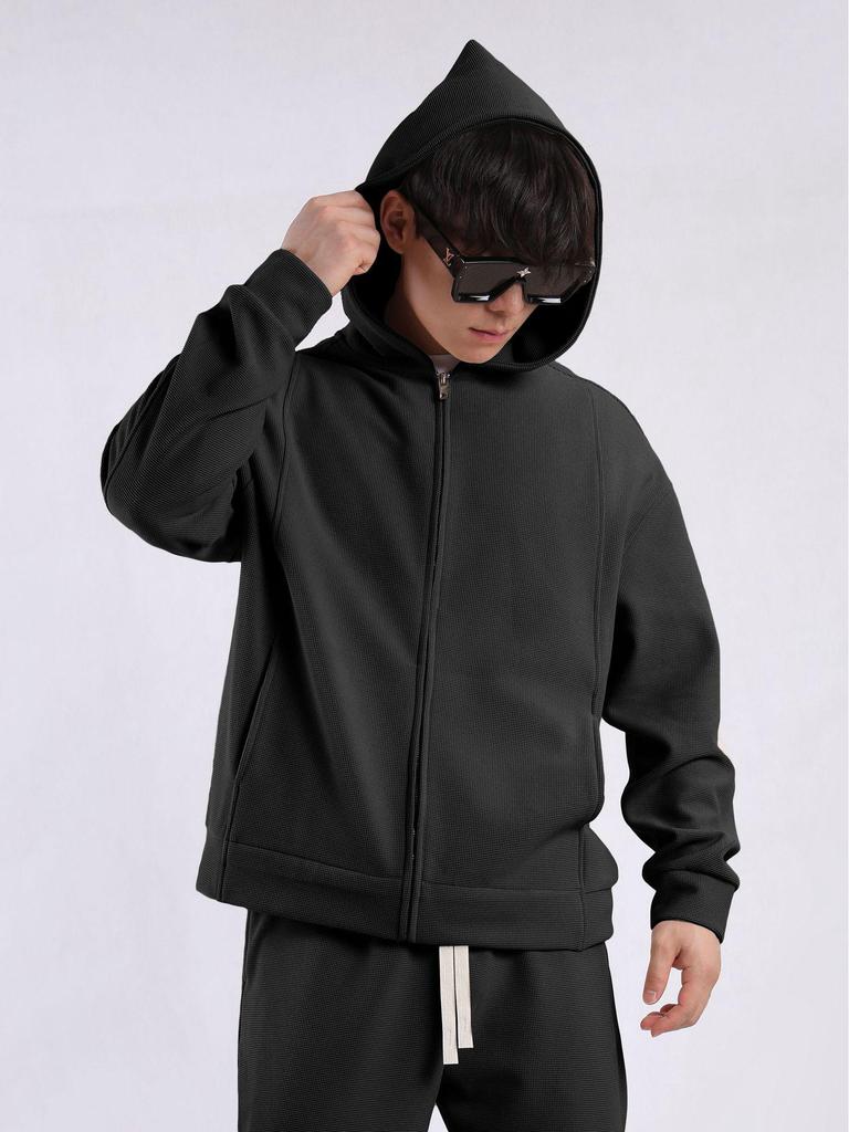 Herren Kapuzenjacke mit Reißverschluss - Herbst/Winter Smart Casual Oberbekleidung mit Taschen (2024)