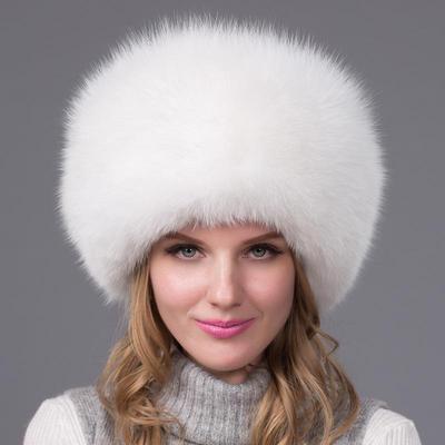 100% naturalna czapka z futra lisa damska czapka gruba czapka zimowa ciepła czapka damska modna czapka damska z nausznikami