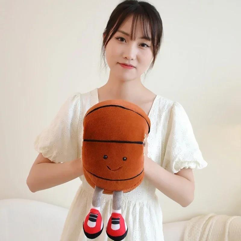 cm football doll, basketball plush toy, creative football doll, pillow, pet ball, dog and cat interactive toy