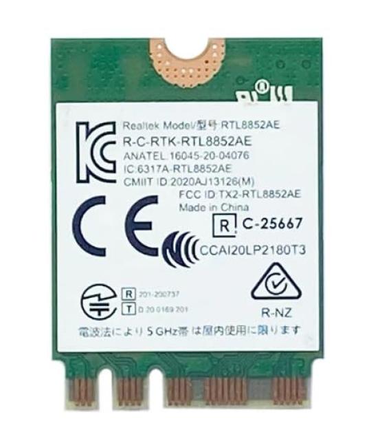 WiFi 6 RTL8852AE 802.11axacabgn 1800Mbps MU MIMO BT5.2 WiFi Card for PC Laptops Only for Windows 10 11